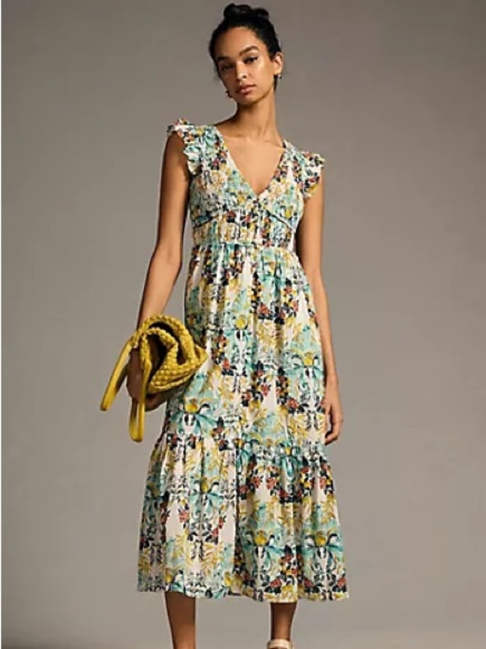 Anthropologie THE PEREGRINE MIDI DRESS